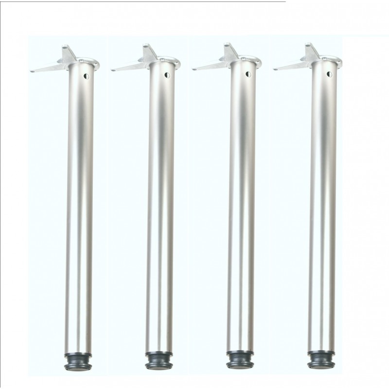 Jeu de 4 pieds Blancs 710x60mm