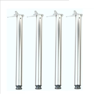Jeu de 4 pieds Blancs 710x60mm